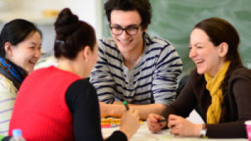 Lerngruppe im Sprachlernzentrum (SLZ) (Image: (Costa Belibasakis/Fachhochschule Köln))