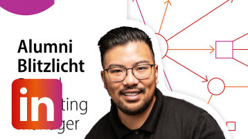 Teaserformat zum Alumniblitzlicht mit Hou (Bild: Akademie für wissenschaftliche Weiterbildung) Teaserformat zum Alumniblitzlicht mit Hou (Bild: Akademie für wissenschaftliche Weiterbildung)