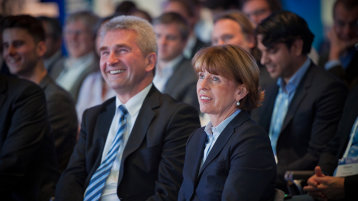 Prof. Dr. Andreas Pinkwart und Henriette Reker (Bild: Felix Mayr)