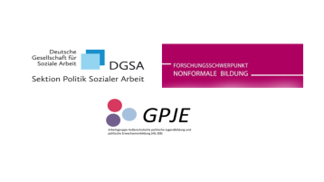 Logos DGSA GPJE FSP (Bild: DGSA, GPFE, FSP Nonformale Bildung)