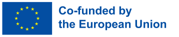 Logo EU Flagge mit Text "co-funded by the European Union"