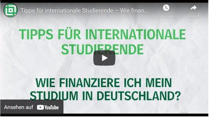 Tipps für internationale Studierende - wie finanziere ich mein Studium?  (Bild: Deutsches Studentenwerk)