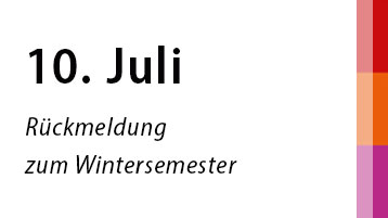 10. Juli: Rückmeldung zum Wintersemester (Bild: TH Köln)